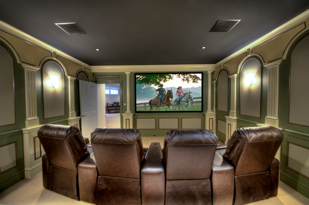 Home theater - traditional home theater idea in DC Metro