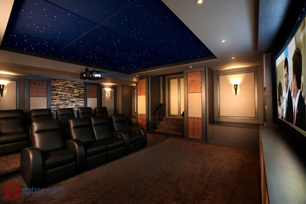 Стильный дизайн: домашний кинотеатр в современном стиле - последний тренд