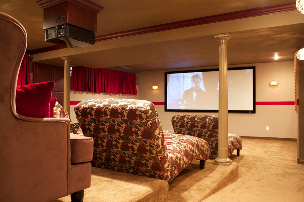 Example of a classic home theater design in St Louis