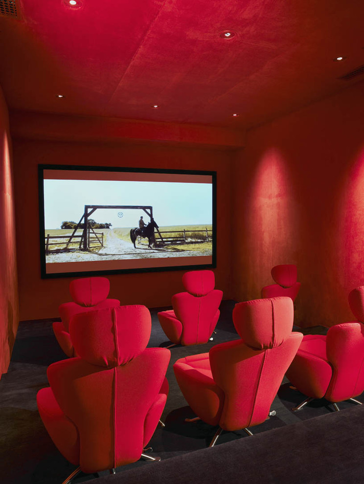 Стильный дизайн: домашний кинотеатр в средиземноморском стиле - последний тренд