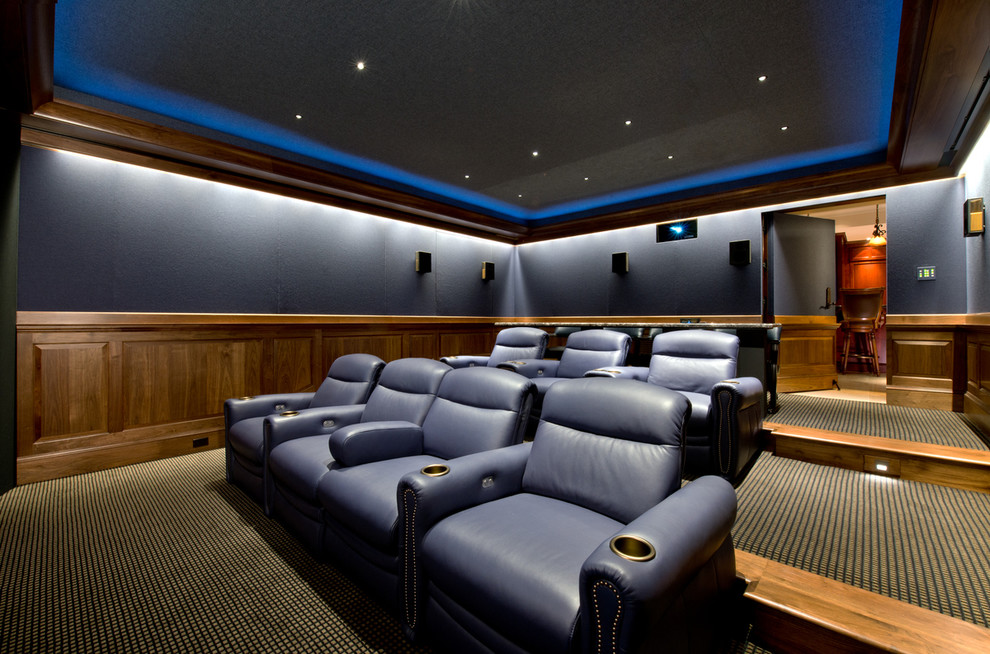 Transitional home theater photo in DC Metro