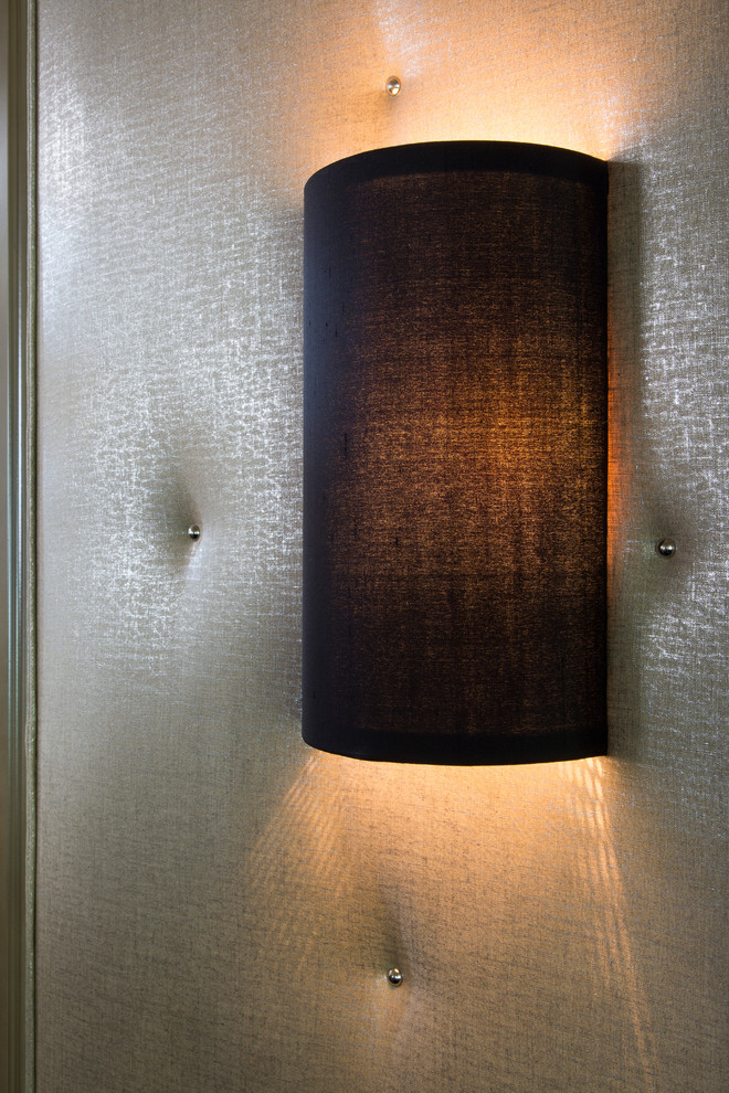 Media Room Sconce Detail - Transitional - Home Theater - Orange County ...