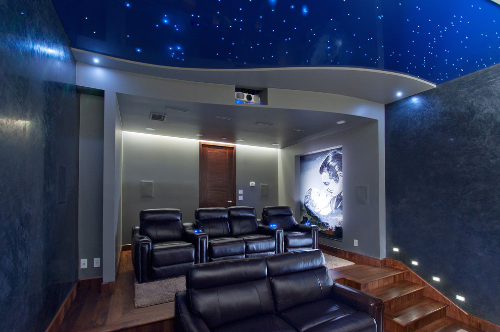Inspiration for a home theater remodel in Vancouver
