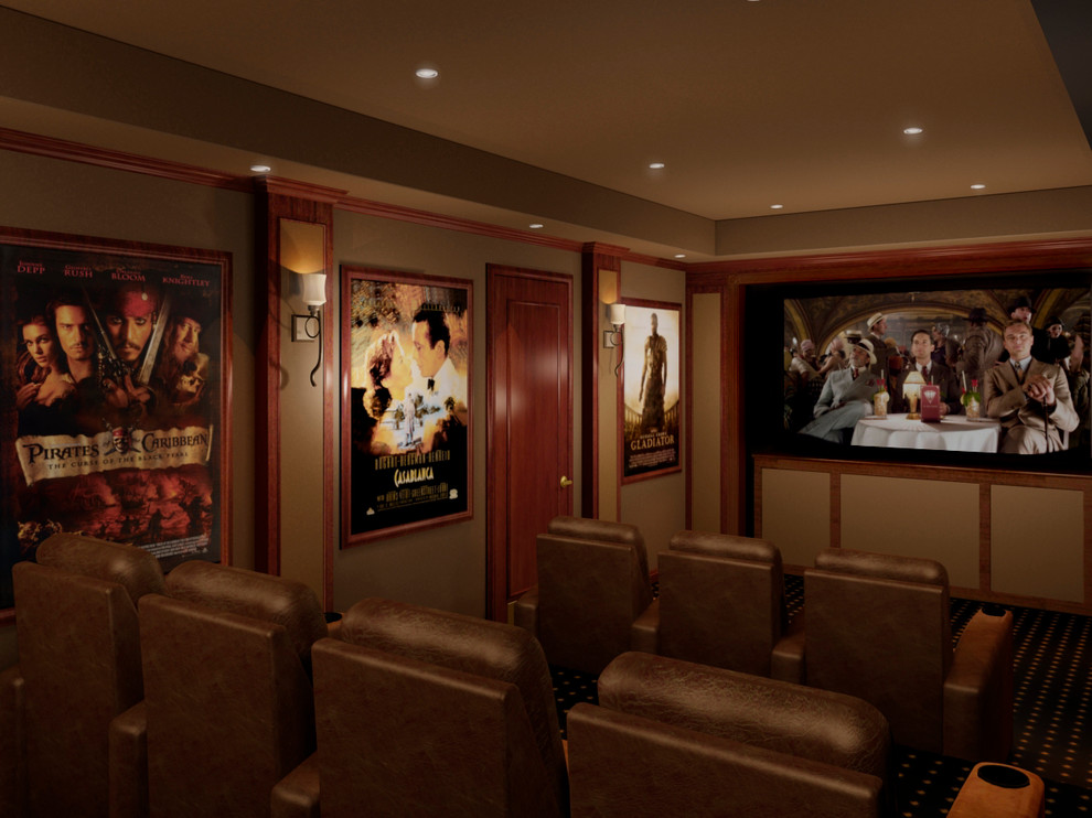 Movie Posters Contemporary Home Theater Miami by 3D Squared Houzz