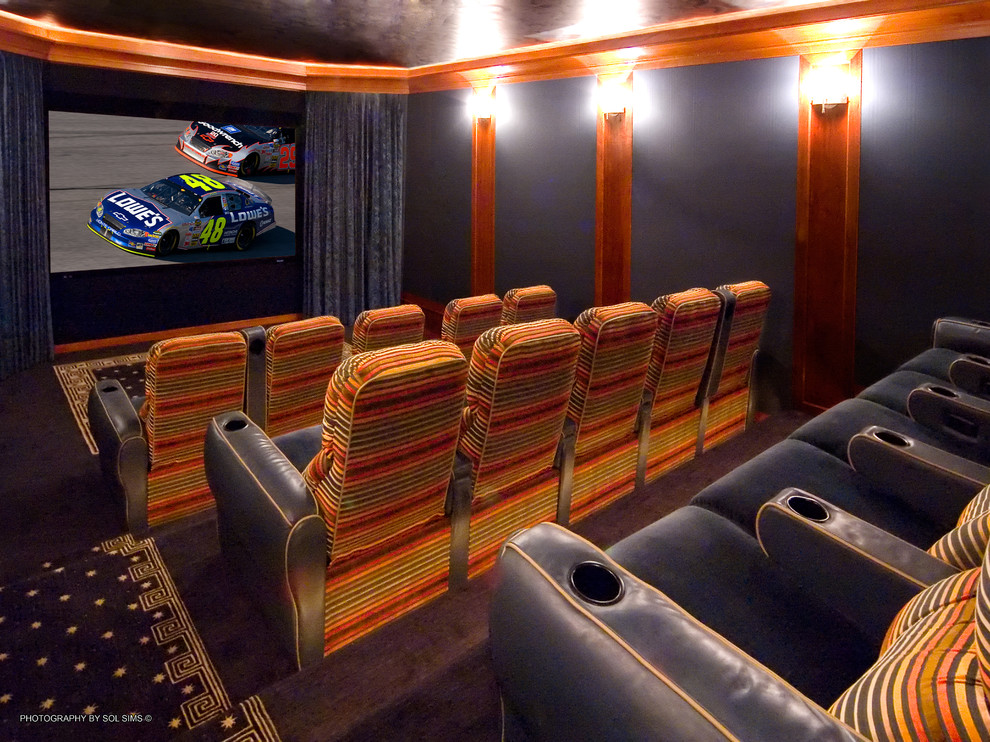 New Jersey Modern Home Theater Contemporary Home Theater Atlanta