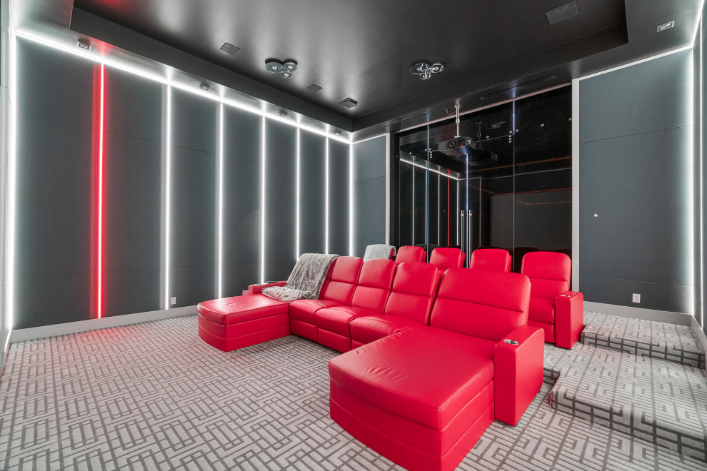 NORTH PALM BEACH Contemporary Home Theater Miami by Franky