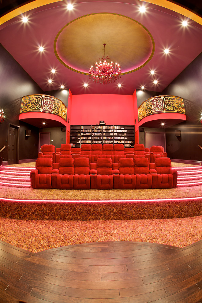 North San Diego County Theater & Game Room Mediterranean Home