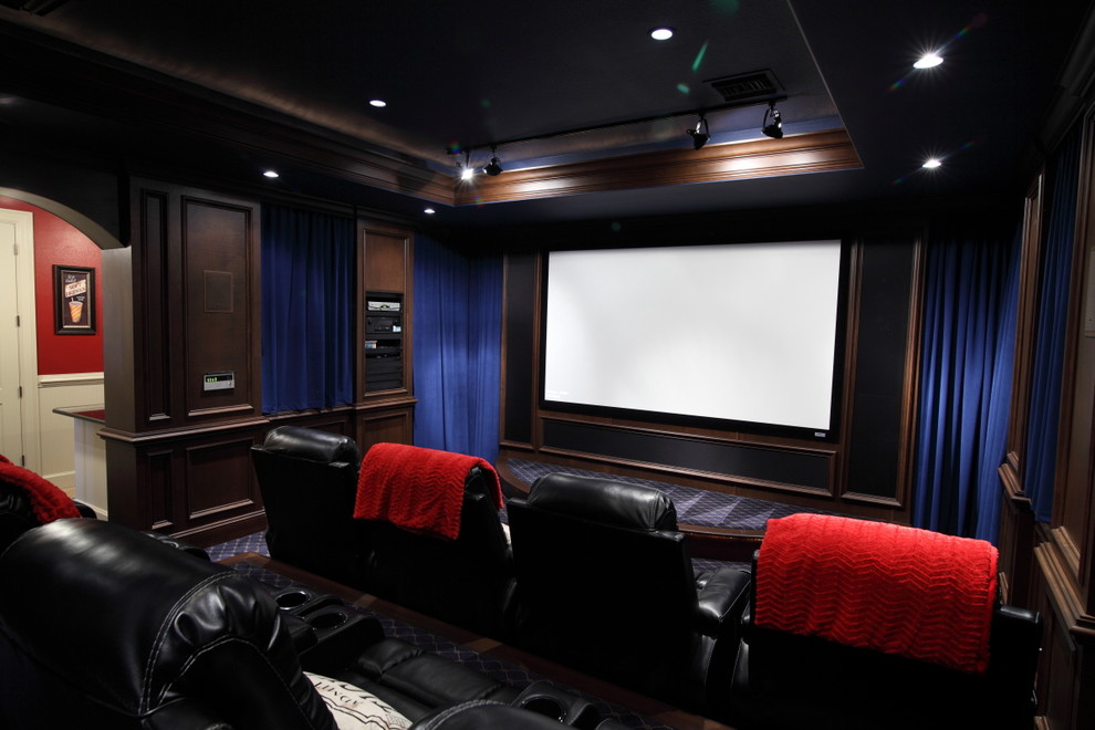 Our Sample Projects Transitional Home Cinema Tampa by Ballard Finishing Houzz UK