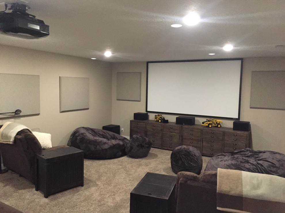 Our Work Traditional Home Theater Other by Carey's Electronics