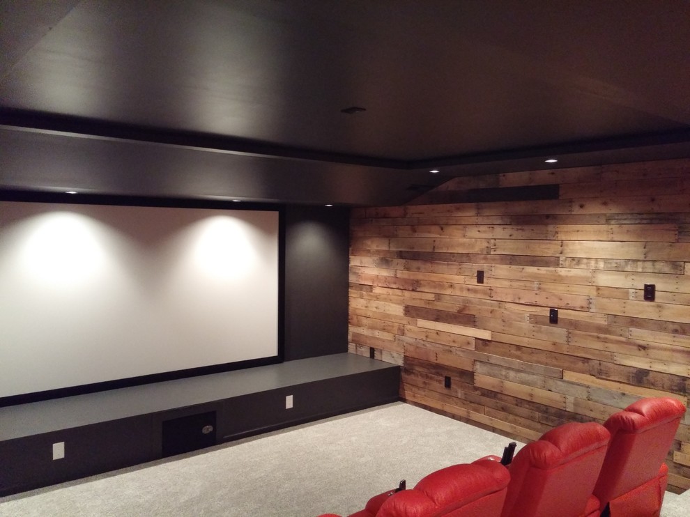 Home theater - mid-sized southwestern home theater idea in DC Metro