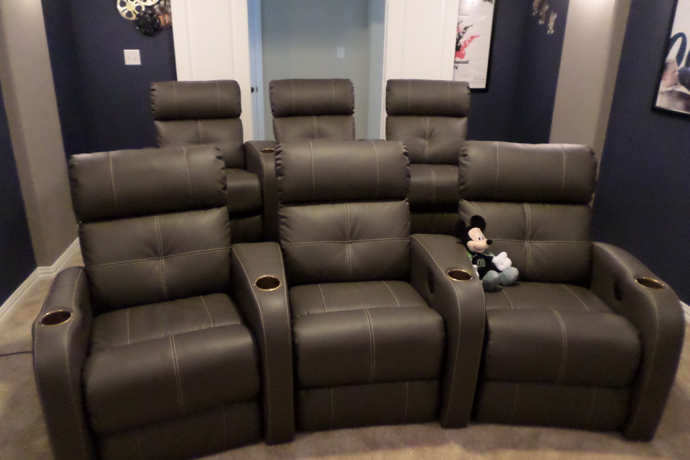 Palliser "Stereo" Media Room Seating Modern Home Theater Dallas