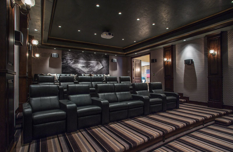Photo of a traditional home cinema in Salt Lake City.