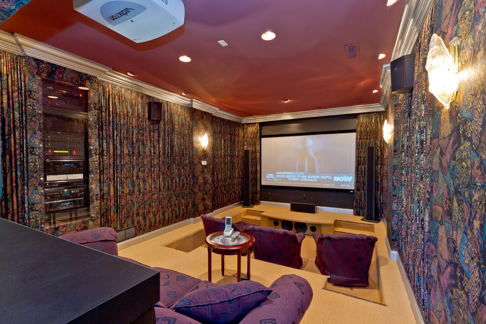 Home theater - home theater idea in Chicago