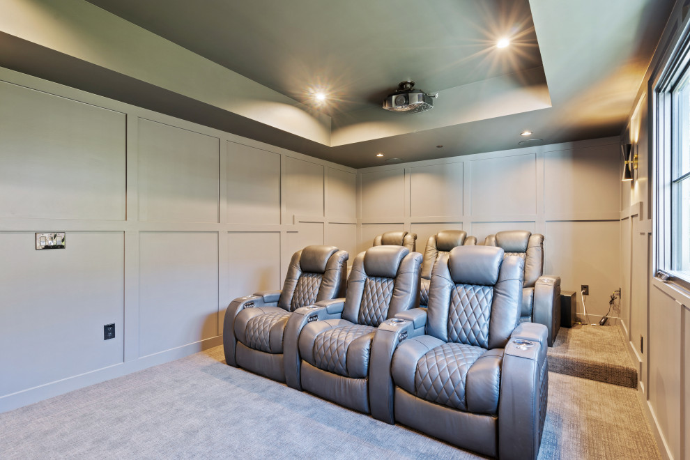 Image showcasing 75 Modern Home Theater Ideas You'll Love - March, 2026 | Houzz