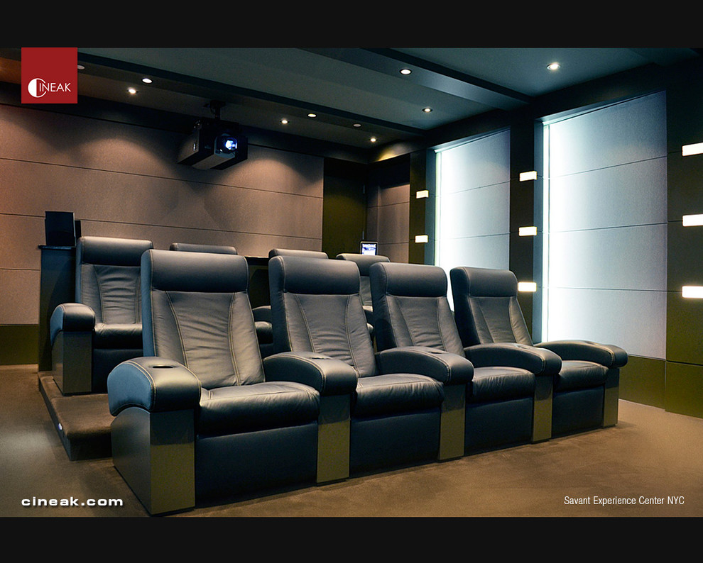 SAVANT Experience Center NYC with Cineak Seats Contemporary Home