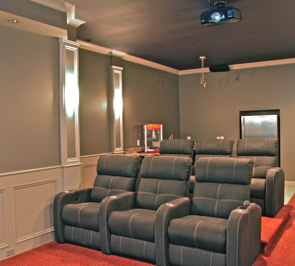 Show Time Traditional Home Theater Raleigh by Scott Daves