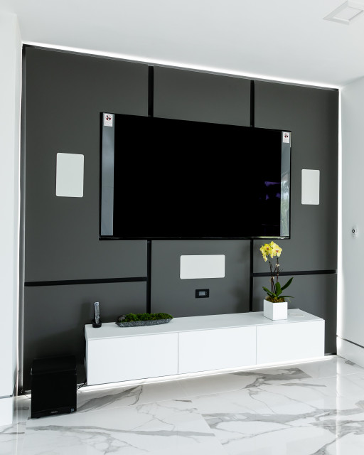 Simple and Sophisticated TV Wall Panel - Contemporary - Home Cinema ...