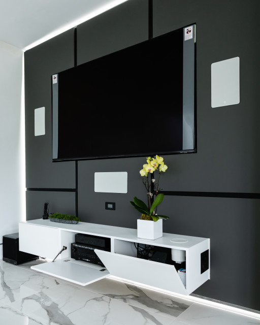 ТВ панель и тумба COLLINS 1.8 цвет: кремовый матовый, корица