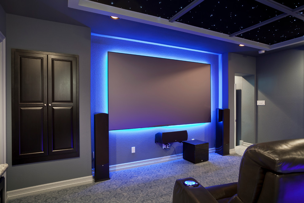 South Austin Home Theater Contemporary Home Theater Austin by