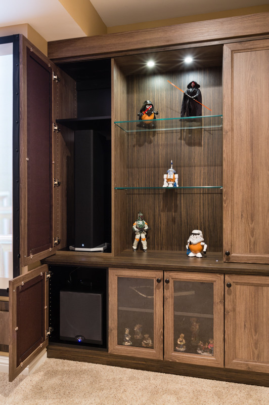 Star Wars Themed Theater Room Home Theater Chicago by Closet