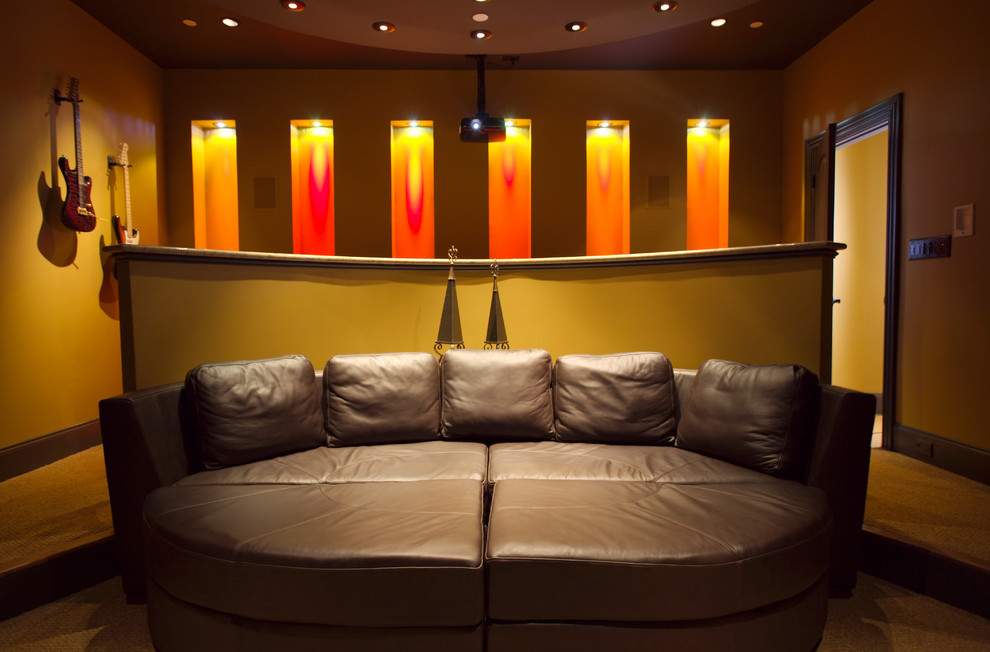 Inspiration for a home theater remodel in Nashville
