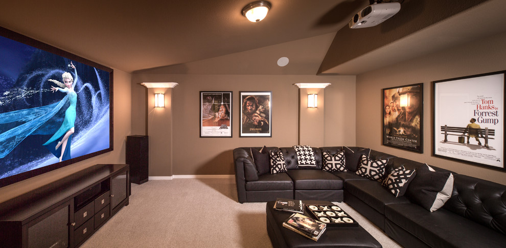 Example of a home theater design in Austin