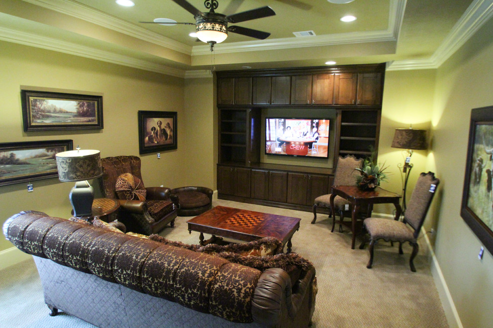 Inspiration for a home theater remodel in Houston