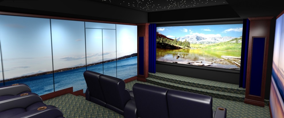 Example of a home theater design in Burlington