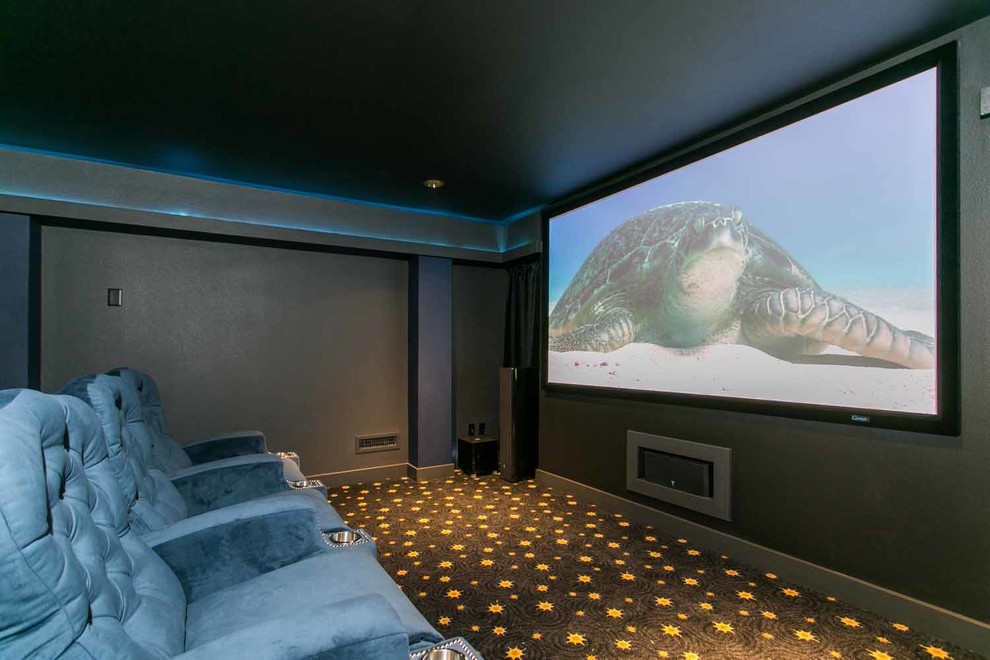 Tigard Movie Theater Traditional Home Theater Portland by