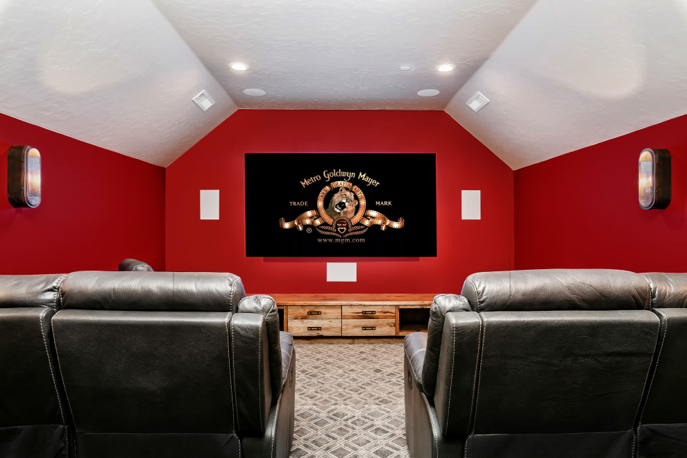 Transitional Home Build Traditional Home Theater Boise by Solitude Homes Houzz