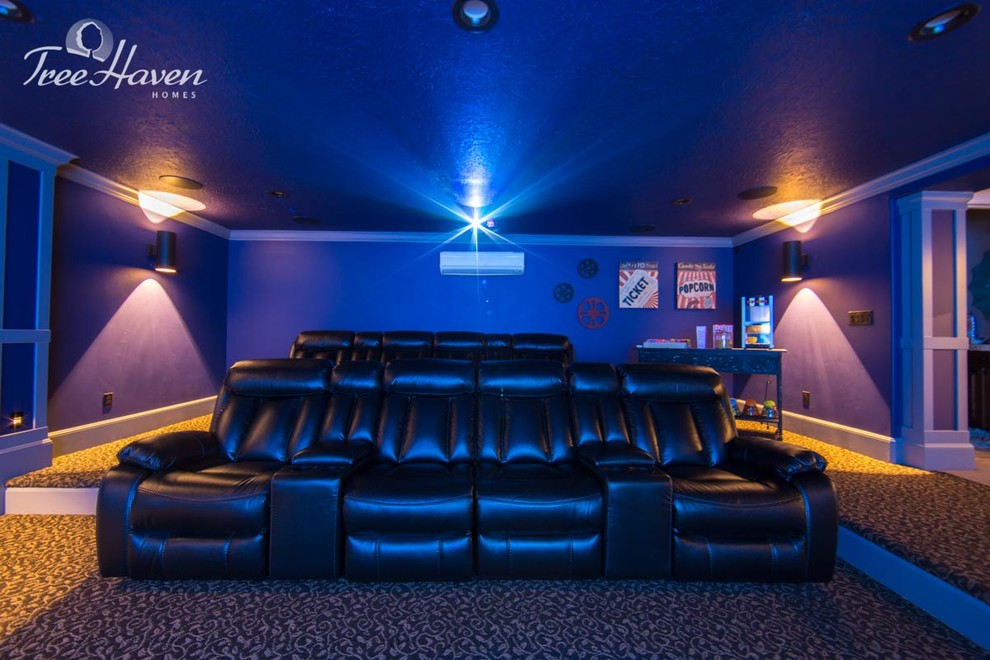 Example of a classic home theater design in Salt Lake City