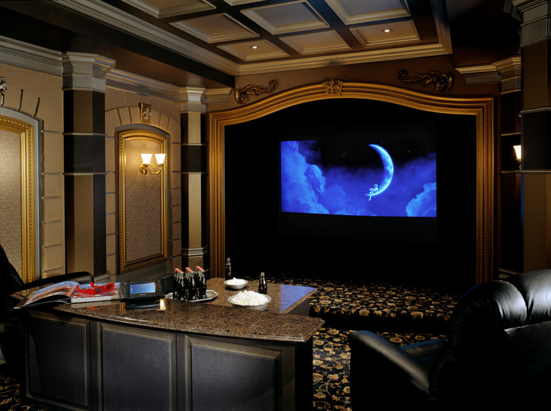 Upper Straits Lake - Traditional - Home Cinema - Detroit - by ...