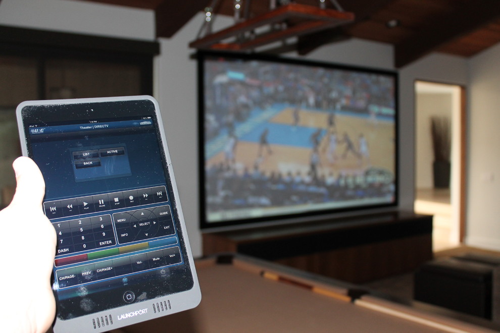 Use your iPad to control your theater room Modern Home Theater