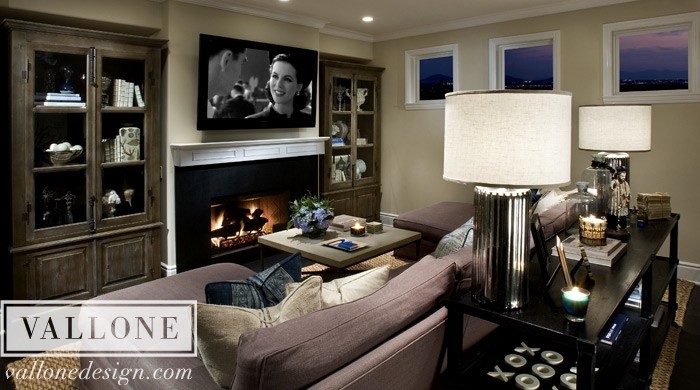 Inspiration for a modern home theater remodel in Phoenix