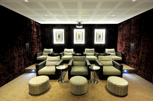 Home Theater Gypsome Perforated Ceiling