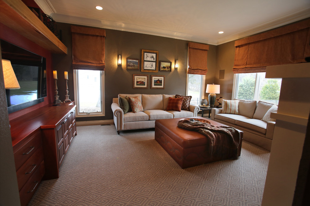 West Bloomfield, MI Warm and Cozy Home Theater ...