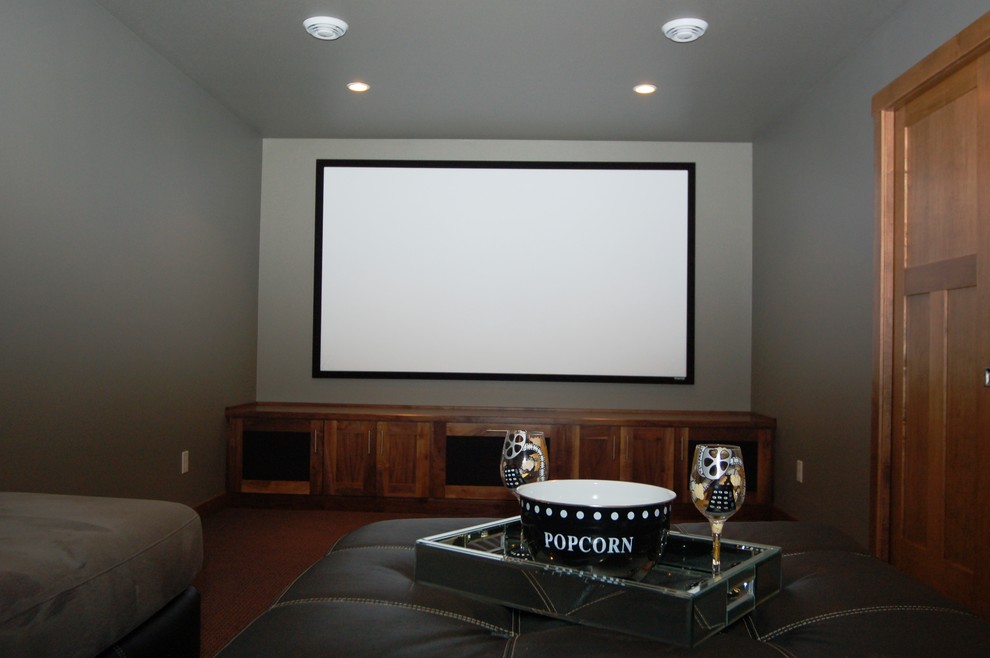 Minimalist home theater photo in Other