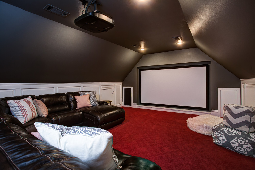 Inspiration for a home theater remodel in Little Rock