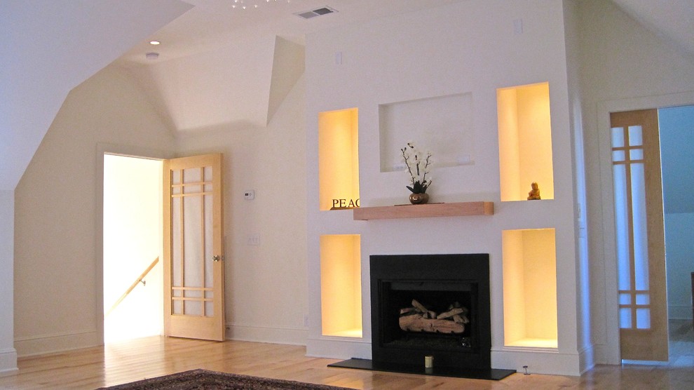 Inspiration for a modern home theater remodel in Nashville