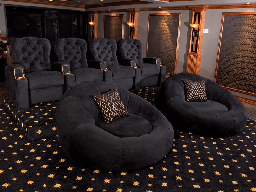 Example of a home theater design in Orange County