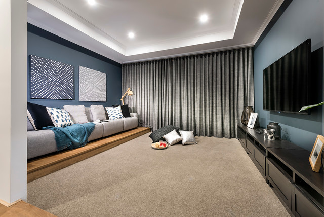 Our Display Homes The Malay Contemporary Home Theatre Perth By Dale Alcock Homes Houzz