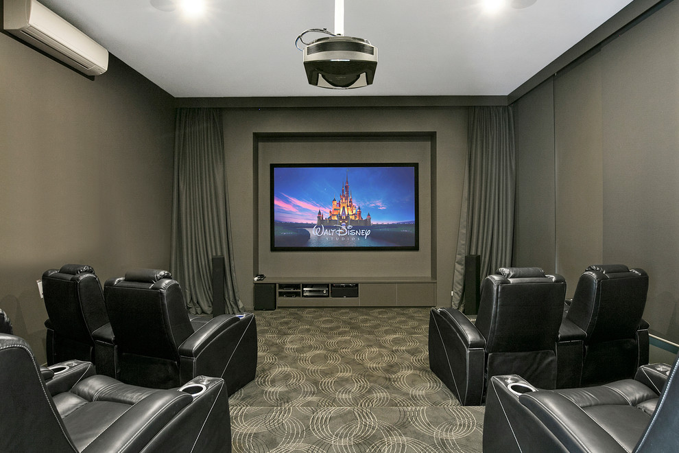 Theatre Contemporary Home Theater Geelong by Kylie Sargent Houzz