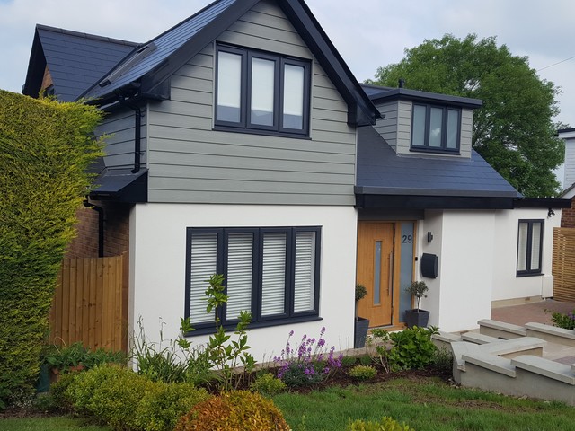 1960s bungalow renovation - Contemporary - House Exterior - Surrey