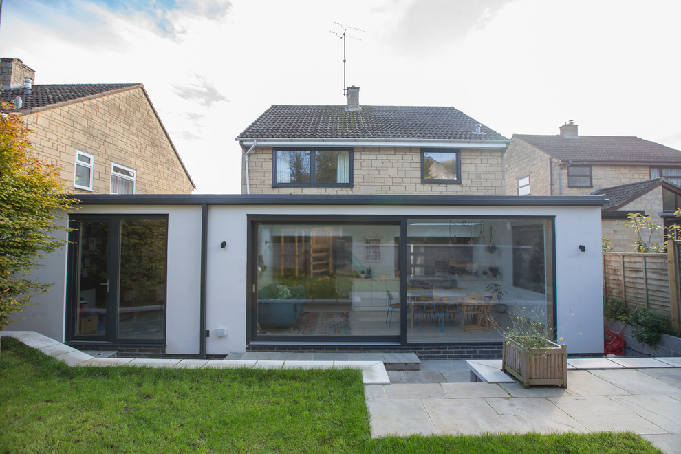 This is an example of a modern house exterior in Gloucestershire.