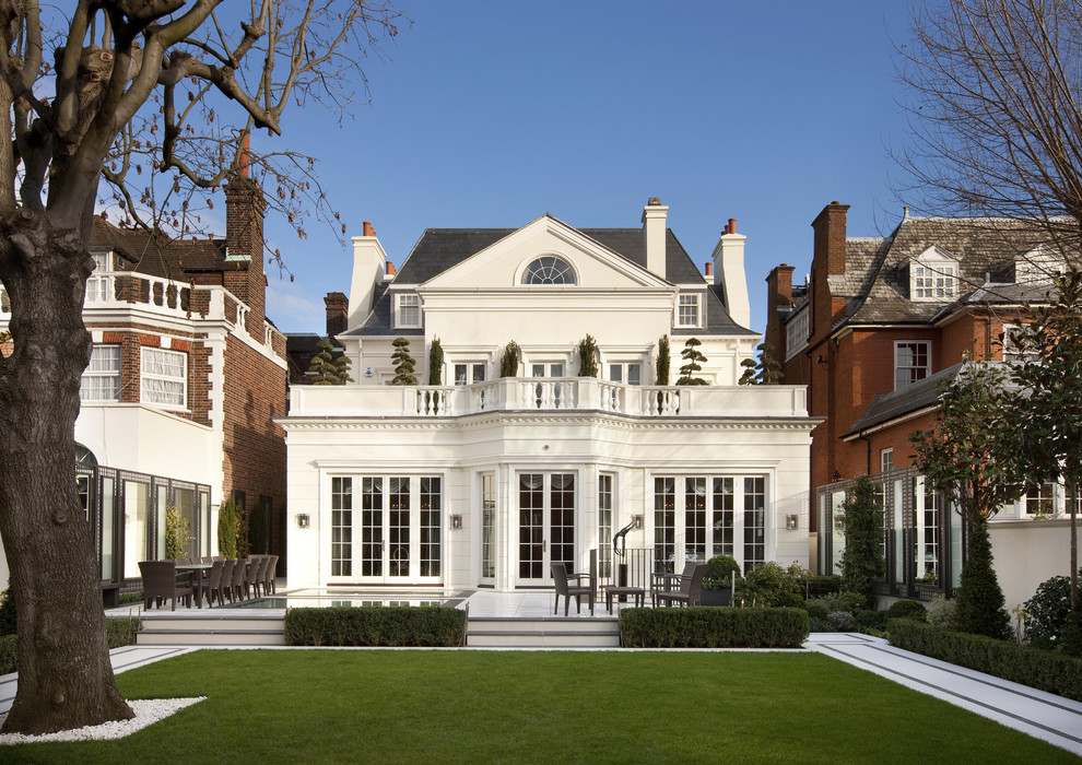 Example of a classic exterior home design in London