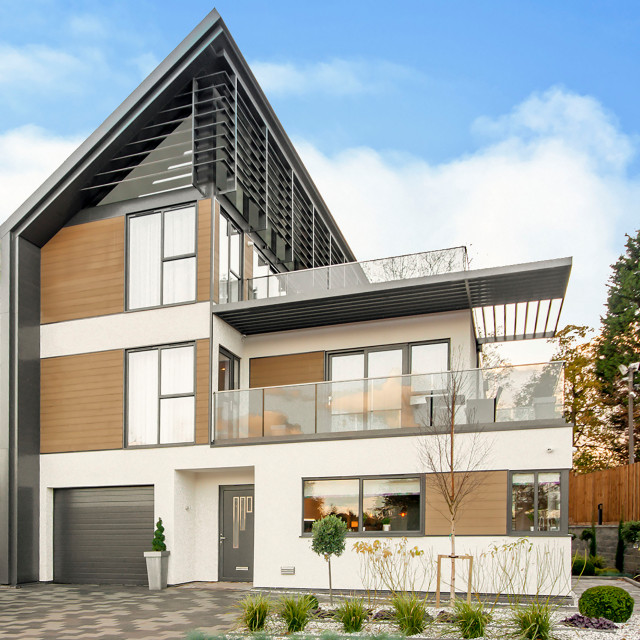 Baxter Green exterior Contemporary House Exterior Other by My