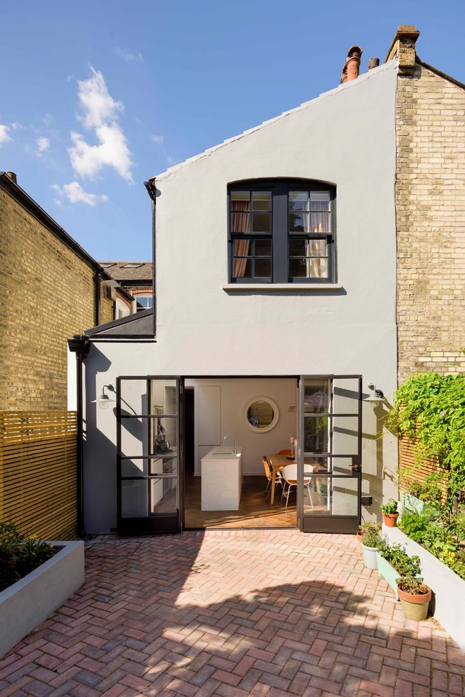 Inspiration for a traditional house exterior in London.