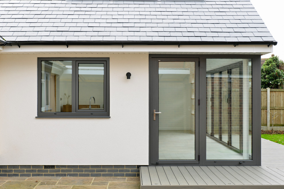 This is an example of a contemporary house exterior in Dorset.