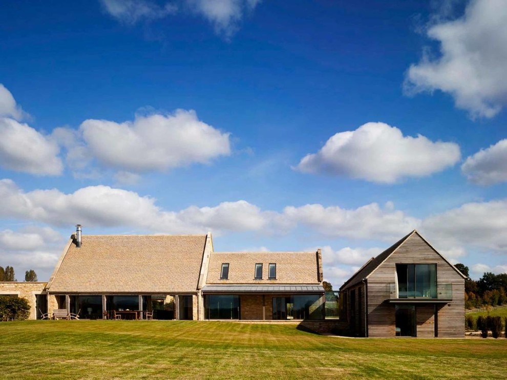 Inspiration for a rural house exterior in Kent.