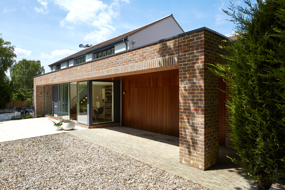 Contemporary house exterior in Berkshire.